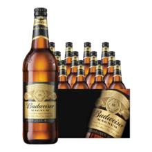 Budweiser 百威 黑金拉格啤酒高浓度烈性600ml*12瓶啤酒整箱装