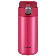 虎牌（TIGER）梦重力单手弹盖保温保冷杯玫红色360ml 男女车载杯子MMJ-A036-PA
