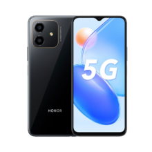 荣耀Play6C 5000mAh大电池 高通骁龙5G芯 22.5W超级快充 侧边指纹解锁 8GB+128GB 幻夜黑