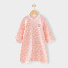 Cottonshop 棉店 9个月-6岁中小童秋季肩开长袖睡袍婴幼家居服小樱桃系列