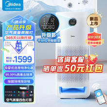 Midea 美的 空气净化器除菌除过敏源除烟味过敏源吸猫毛宠物净化新