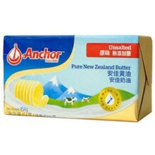 新西兰进口，安佳 动物黄油 淡味无添加盐454g