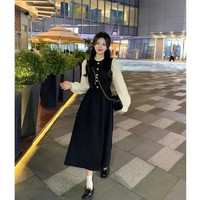 SLY TRO 换季特价 爱依服同款名媛气质设计感赫本风长裙