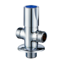 九牧（JOMOO）一进二出三通角阀铜合金加厚陶瓷阀芯一分二冷热分水器厨卫配件 一进二出冷热角阀74085