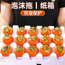 膨涨火晶软柿子30颗30-50g/只 爆甜整箱