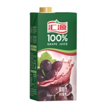 汇源果汁 100%葡萄汁1L*5盒果汁饮料整箱礼盒送礼宴请