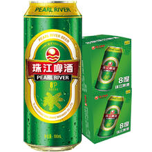 88VIP会员：珠江啤酒 8度清爽绿金罐精品500ml*12罐*2箱