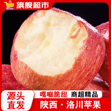 LUOCHUAN APPLE 洛川苹果 陕西洛川苹果9斤新鲜水果红富士当季包邮整箱冰糖心 【含箱9-10斤】精选果 80-90mm
