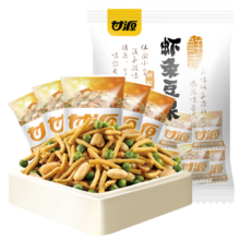 需首购、plus会员:甘源 鲜虾味虾条豆果花生青豆坚果 500g