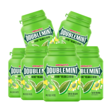 京东百亿补贴、plus会员立减:绿箭(DOUBLEMINT)口香糖绿茶薄荷味约40粒64g*6瓶 糖果零食口气清新糖