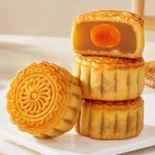 比比赞 广式莲蓉月饼 3枚