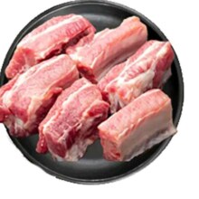 京东跑山猪生态黑猪肋排 4斤 新鲜速冻 煲汤烤肉食材