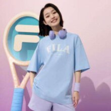 需首单礼金：FILA 斐乐 男女同款圆领运动T恤