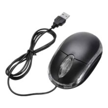 概率券：小光电新款USB 电脑有线鼠标 黑色
