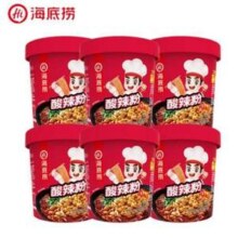 海底捞 冲泡即食酸辣粉 144g*6盒 多口味可选