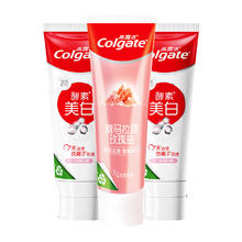 Colgate 高露洁 酵素亮白喜马玫瑰粉盐牙膏清新亮白80g*2支+115g*1支