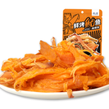 PLUS会员：水一方 鲜烤鱿鱼丝肉 麻辣味60g*6件