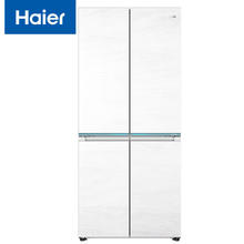 京东PLUS：Haier 海尔 白巧系列 BCD-475WGHTD1BGZU1 全空间保鲜超薄零嵌十字双开四开门 475L