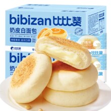 PLUS会员、需首单：BIBIZAN 比比赞 奶皮白面包 300g