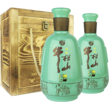 牛栏山二锅头 和之牛礼盒 浓香型白酒 52度 500mL 2瓶 礼盒装