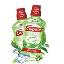 Colgate 高露洁 茉莉绿茶漱口水清新口气清洁口腔减少口腔细菌滋生500ml*2