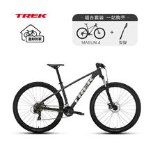 TREK 崔克 山地车 MARLIN 4 轻量缓震内走线越野山地自行车 黑色+脚撑套餐 M（身高165-176CM）