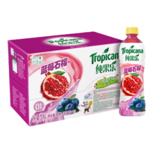 概率卷:百事可乐纯果乐 蓝莓石榴味饮料 450ml*15瓶*3