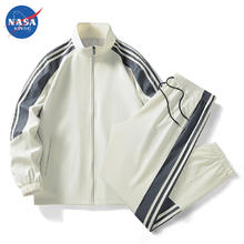 NASA RHUDE 运动套装男装春秋季新款潮流休闲青少年工装裤套装男大码帅气一套