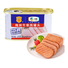 概率券、plus会员：梅林午餐肉火腿罐头198g