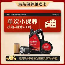 京东养车 京东 龙润小保养套餐 次卡 全合成 5W-30 SN 4L 含汽机油机滤免费安装