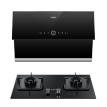 预售、PLUS会员：Haier 海尔 抽油烟机 顶侧双吸 7字型家用排烟机 C61