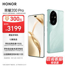 HONOR 荣耀 200 Pro 旗舰级青海湖电池 绿洲护眼屏 5000万雅顾光影主摄 12+256 天海青 拍照 AI 新款 5G手机
