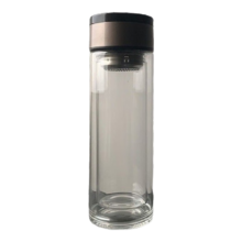 高硼硅 双层玻璃杯 茶水分离 350ml 1只