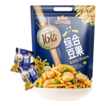 限地区、plus会员:三只松鼠 虾条豆果 500g＊3件