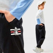 【合68.21元/条】Hush Puppies 暇步士 中大童新款舒适休闲时尚百搭长裤 2条