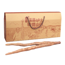 plus会员：京百味焦作温县 垆土铁棍山药礼盒装3kg  盒长40/50公分*4件