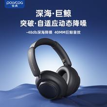 POLVCOG 铂典 Riff主动降噪ANC头戴式耳机无线电竞带麦无延迟降噪蓝牙耳机