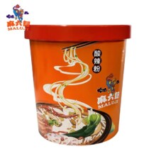 88VIP：麻六记酸辣粉方便速食湿粉粗粉桶装冲泡即食懒人夜宵粉丝256g*3桶