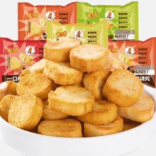 京东百亿补贴：米多奇 烤馍丁 整箱多口味 烤香馍片馒头片零食  【多味混合】馍丁20包