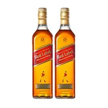 JOHNNIE WALKER 尊尼获加 红方 红牌 苏格兰威士忌 1L*2瓶 无盒