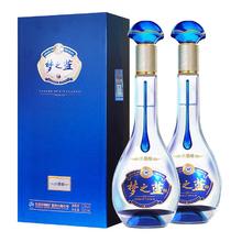 YANGHE 洋河 蓝色经典 梦之蓝M3 水晶版 52度 浓香型白酒 550ML *2瓶装