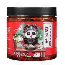 蜀味集萝卜干下饭菜榨菜 四川特产开胃菜萝卜丁咸菜 麻辣香辣即食拌饭拌 香辣萝卜干 1瓶
