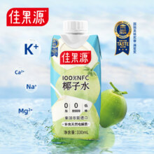 plus会员、20点: 佳果源 NFC椰子水330ml*12瓶