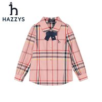 HAZZYS 哈吉斯 女童时尚简约衬衫