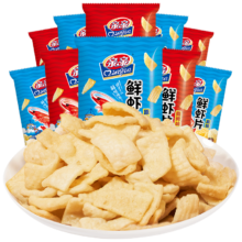 亲亲虾条 零食网红小吃  膨化休闲零食 80g*6件