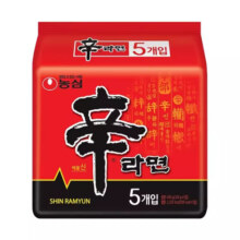 农心韩国进口 辛拉面 方便面五连包120g*5袋【临期清仓】
