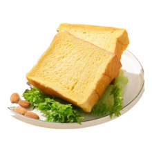 PLUS会员、需首购、需弹券：泓一 早餐玉米厚切吐司手撕面包零食 400g