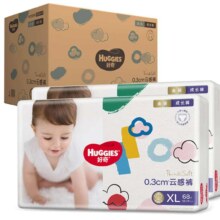 京东百亿补贴、plus会员立减、再降价:好奇（Huggies）金装成长裤XXL74(15kg以上)加加大号婴儿尿不湿超薄拉拉裤