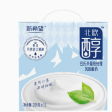 百亿补贴！新希望白帝北欧醇巴氏杀菌热处理风味酸奶 205g*12盒
