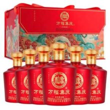 中华老字号，白水杜康 万福集庆·龙年限定版 52度浓香型白酒500mL*6瓶礼盒装